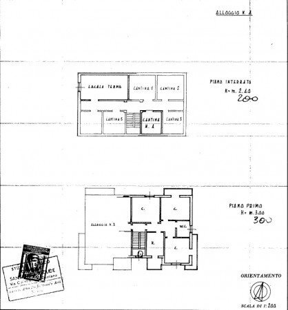Quadrilocale strada Tigliole, 44, Tigliole - planimetria 1