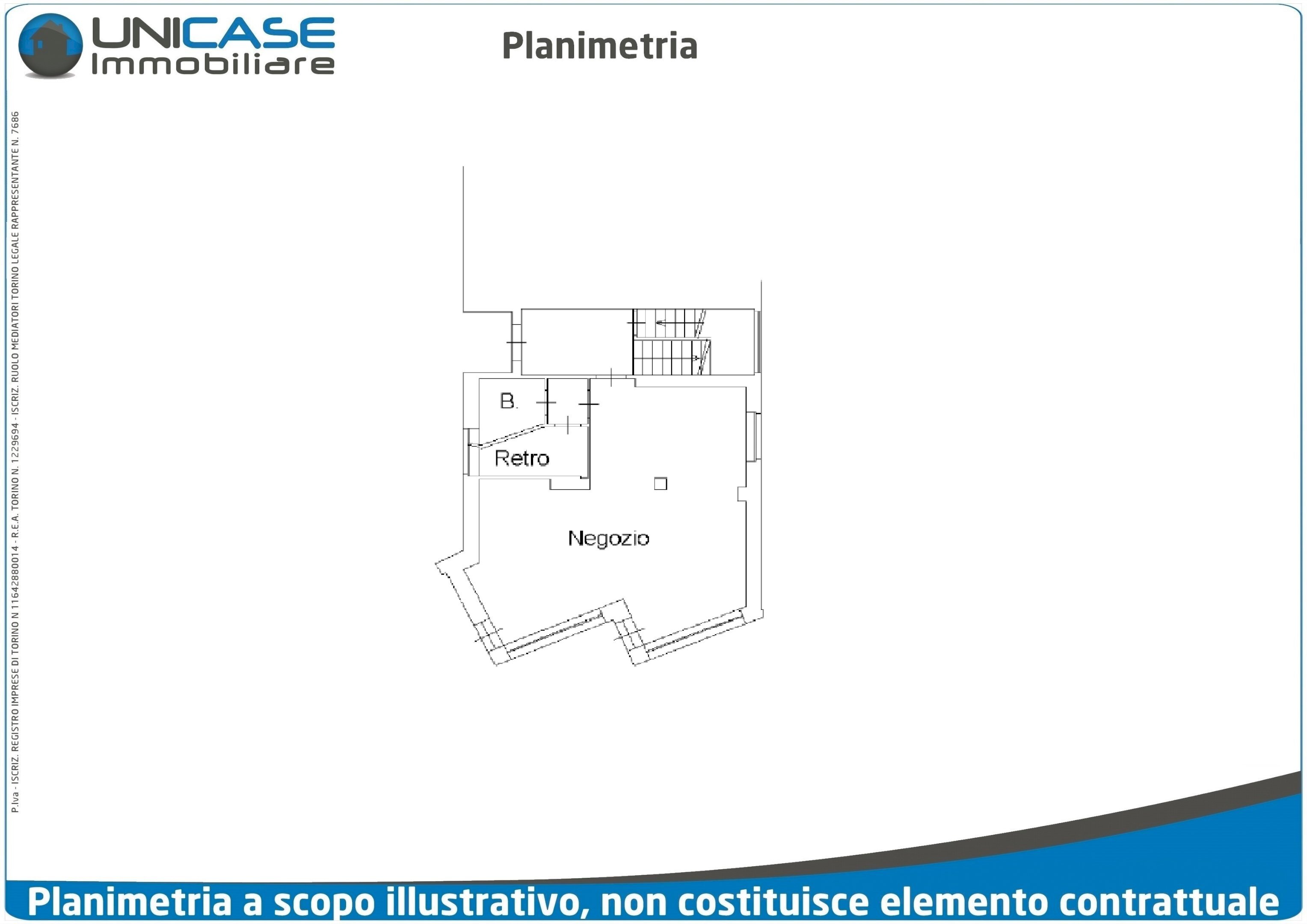 Planimetria - Shop via Beckwith 9, 9, Luserna San Giovanni - floor plans 1
