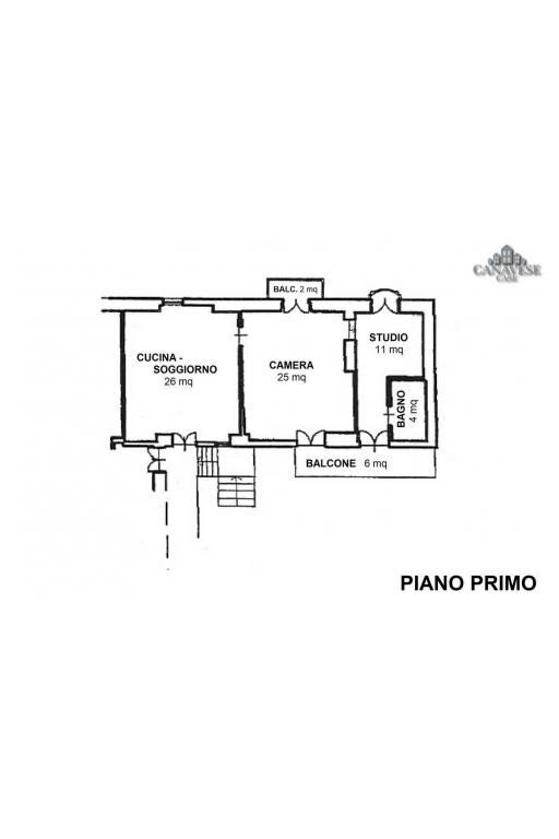 Trilocale via Massimo d'Azeglio, 125, Castellamonte - planimetria 1