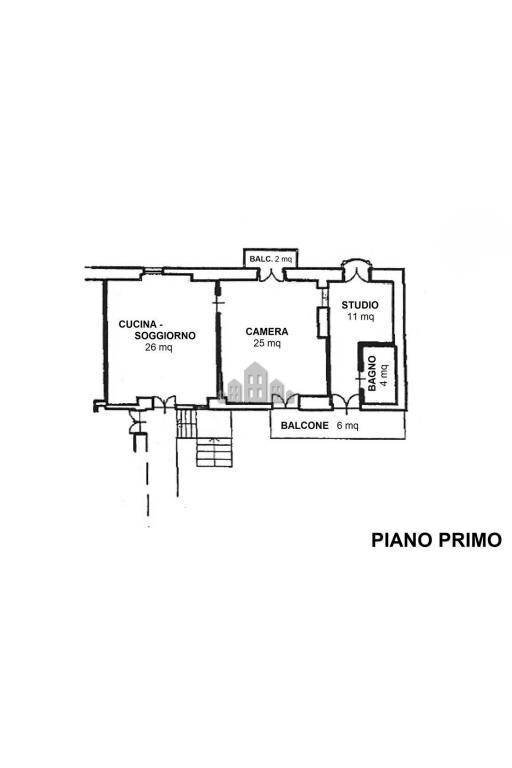 Trilocale via Massimo d'Azeglio, 125, Castellamonte - planimetria 1