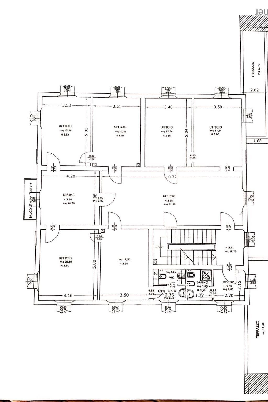 Ufficio via Bazzanese, Casalecchio di Reno - planimetria 1