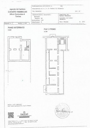 Ufficio via Palestro, 18, Pinerolo - planimetria 1