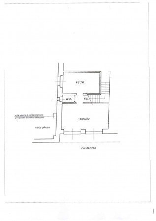 Negozio via Giuseppe Mazzini, 19, Spotorno - planimetria 1