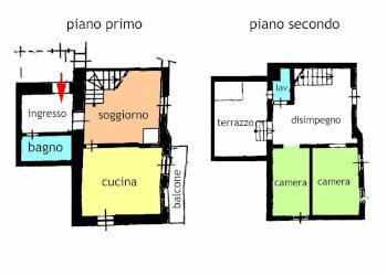 planimetria - Quadrilocale via San Sinforiano, San Biagio della Cima - foto 18
