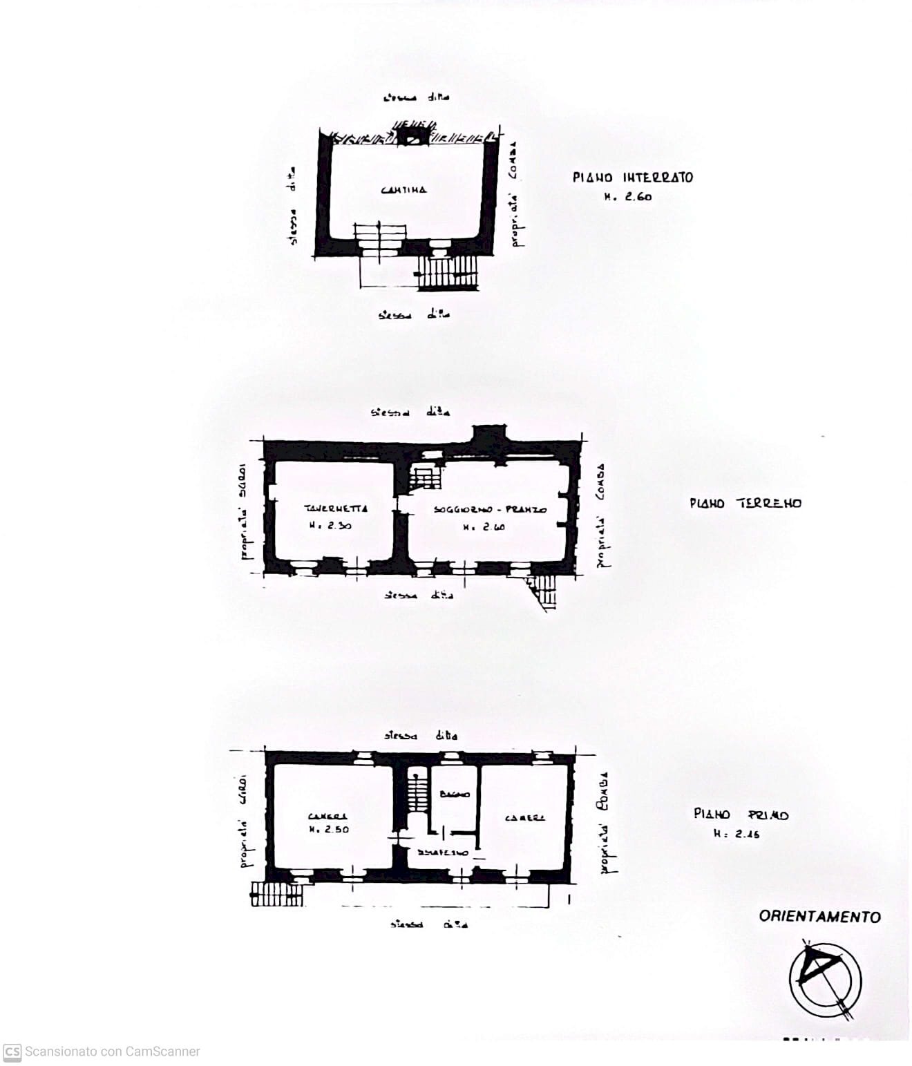 Porzione di casa Via Vottero, 13, Barge - planimetria 1