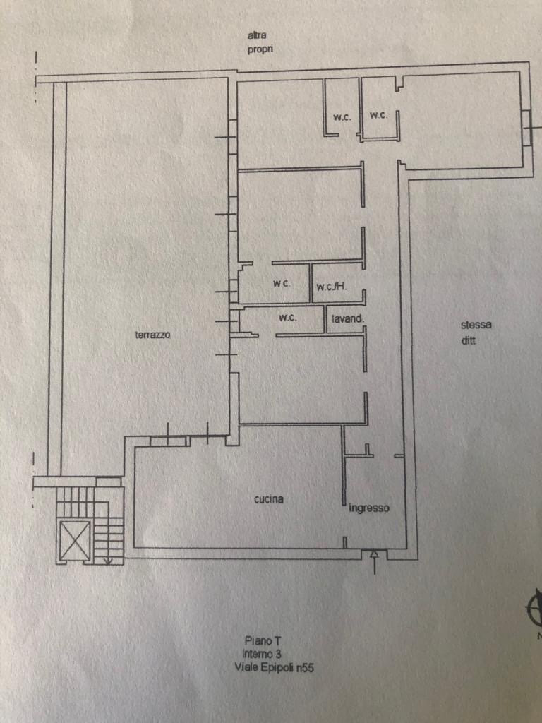 planimetria - Appartamento Viale Epipoli 55, Siracusa - planimetria 1