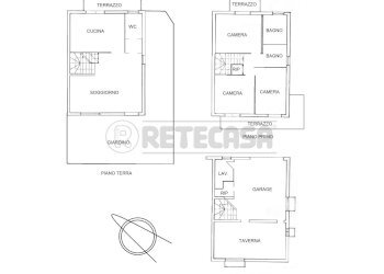 PLANIMETRIA - Villa a Schiera Via Cà Vaccari 2, Montorso Vicentino - foto 6