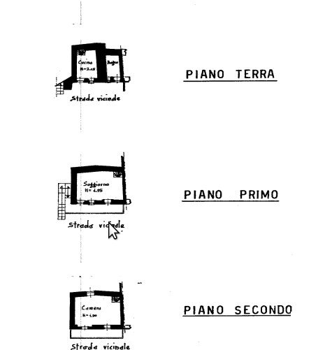 Casa semi indipendente Borgata Cantone, Snc, Paesana - planimetria 1