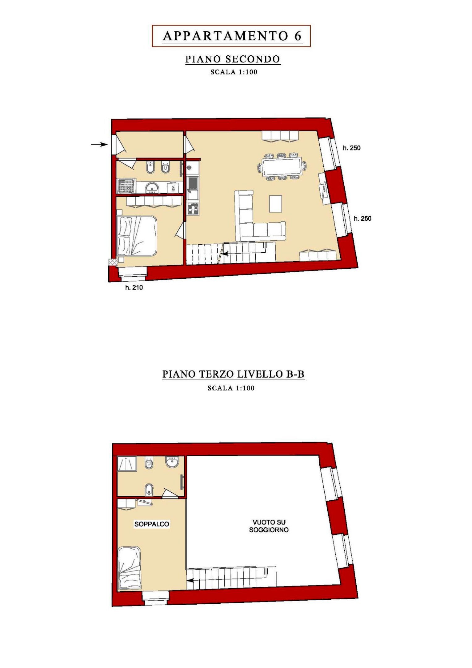 APP 6 - Trilocale via Vittorio Veneto, 130, Alassio - planimetria 1