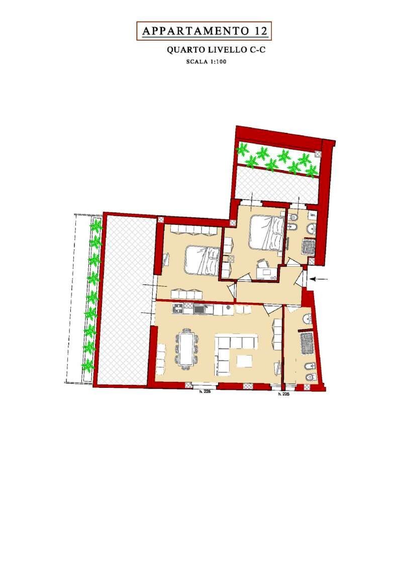 app 12 - Trilocale via Vittorio Veneto, 130, Alassio - planimetria 1