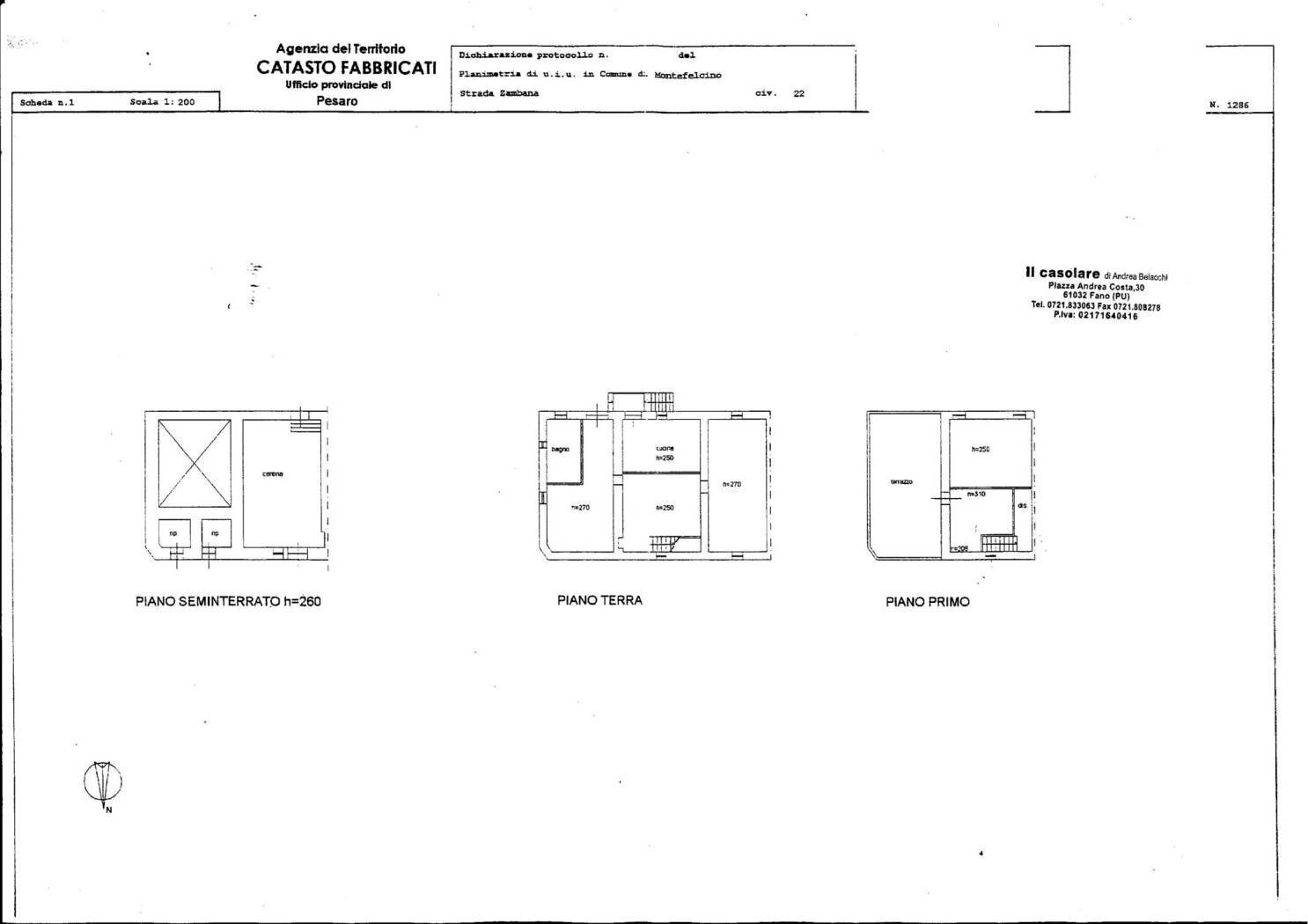 Rustic Montefelcino - floor plans 1