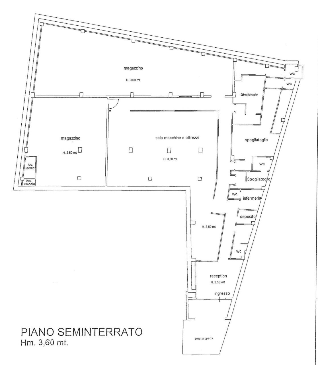 planimetria palestra - Box Via dei Filosofi snc, Perugia - planimetria 1