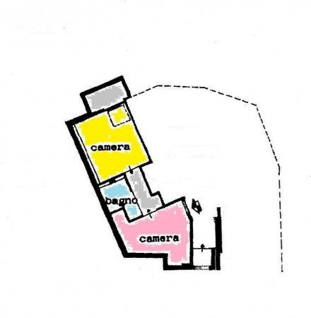 One-room apartment corso Milano, Asti - floor plans 1