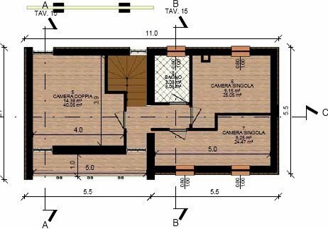 Piantina piano primo.jpg - Terreno edificabile Via Acqui 9, Mioglia - foto 3