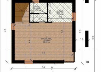 Tipo b piano terra.jpg - Terreno edificabile Via Acqui 9, Mioglia - foto 5