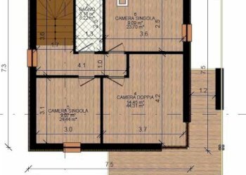 Tipo B Pianta piano secondo.jpg - Terreno edificabile Via Acqui 9, Mioglia - foto 6