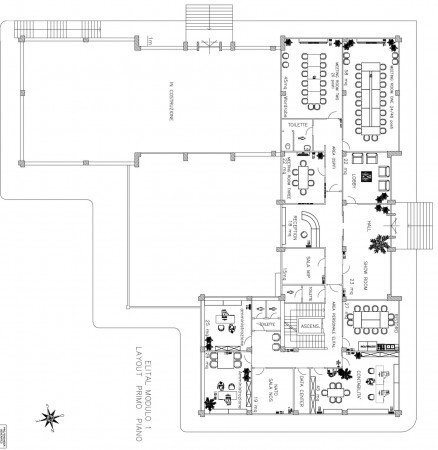 Capannone via Ulisse Nurzia, L'Aquila - planimetria 1