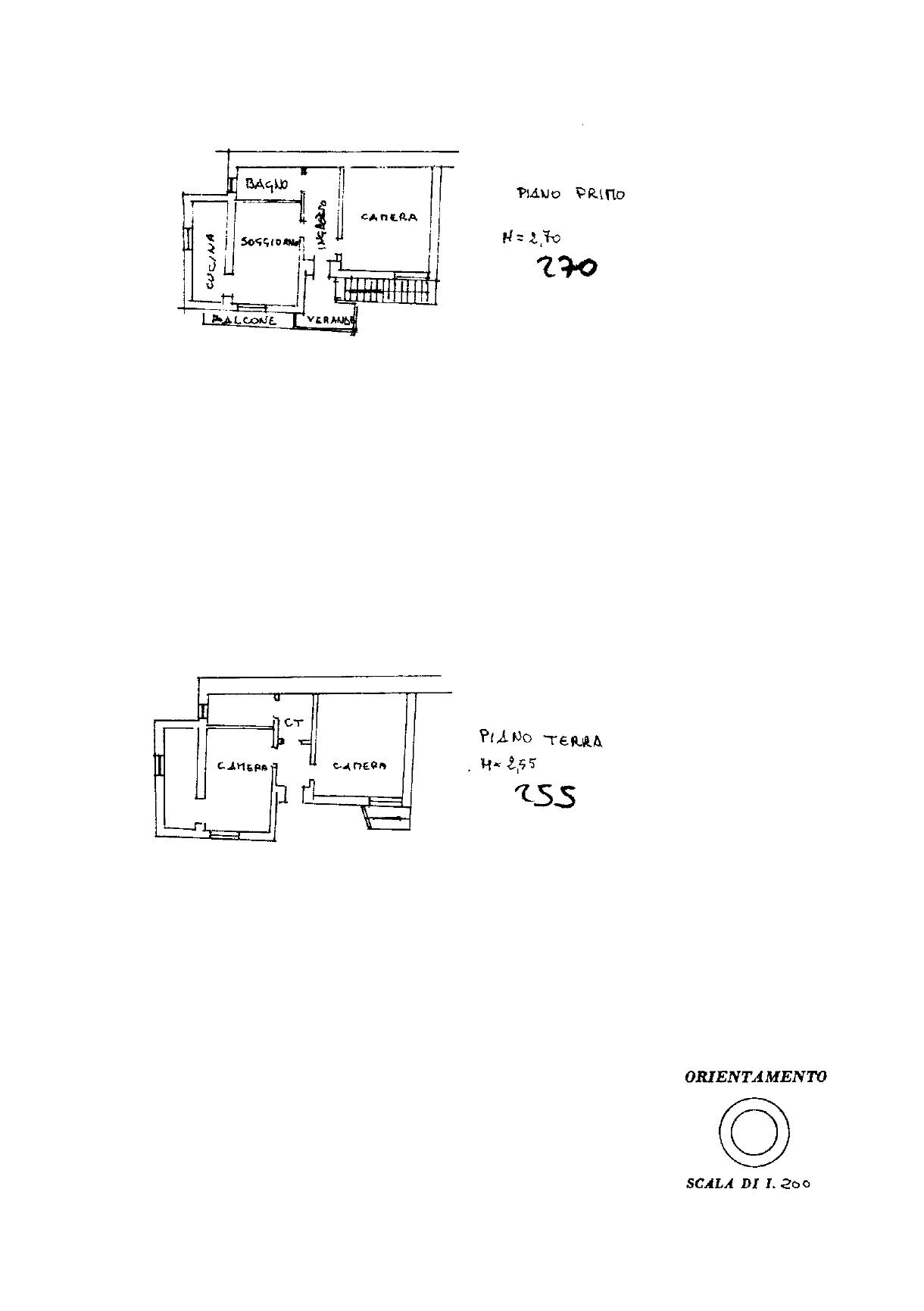 Independent house Frazione Balma, Roure - floor plans 1