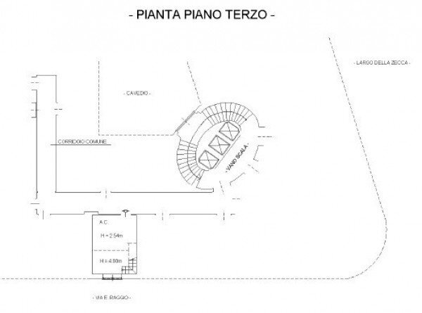 One-room apartment largo della Zecca, 8, Genova - floor plans 1