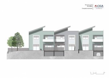 Prospetto frontale - Villa a Schiera via Delfino, Bernezzo - foto 6