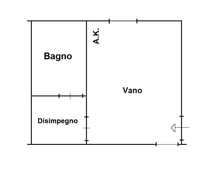 planimetria Pierangelo.png - Appartamento Viale di Campo Salino, Fiumicino - planimetria 1