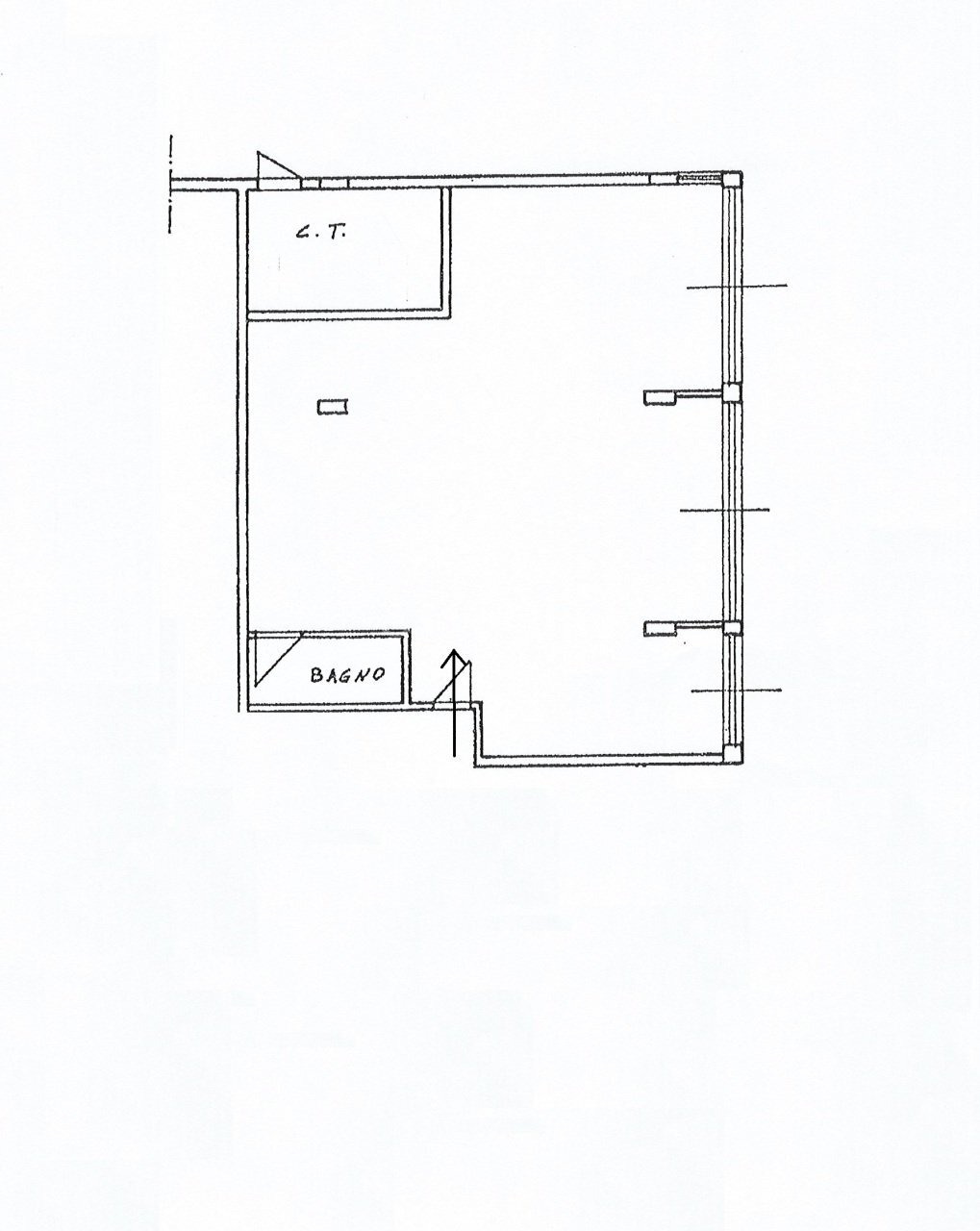 Planimetria - Office Via Ivo Oliveti, Fiumicino - floor plans 1