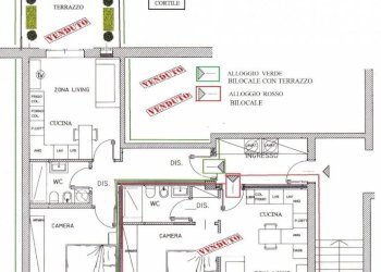 Planimetria - Bilocale via San Francesco d'Assisi, 35, Torino (zona Centro) - foto 3