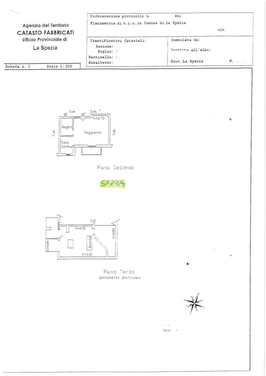 SP295_vendita_appartamento_vistamare_laspezia - Trilocale La Spezia - planimetria 1