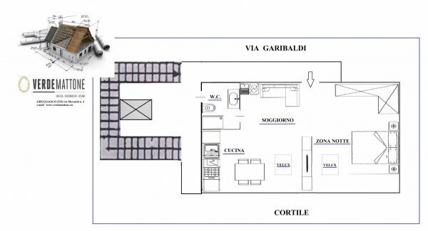 Loft via della Misericordia, 1, Torino (neighborhood Centro) - floor plans 1